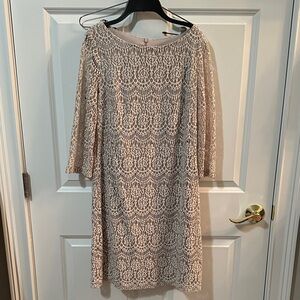 Elegant Lace Dress in Cream Jessica Howard 10